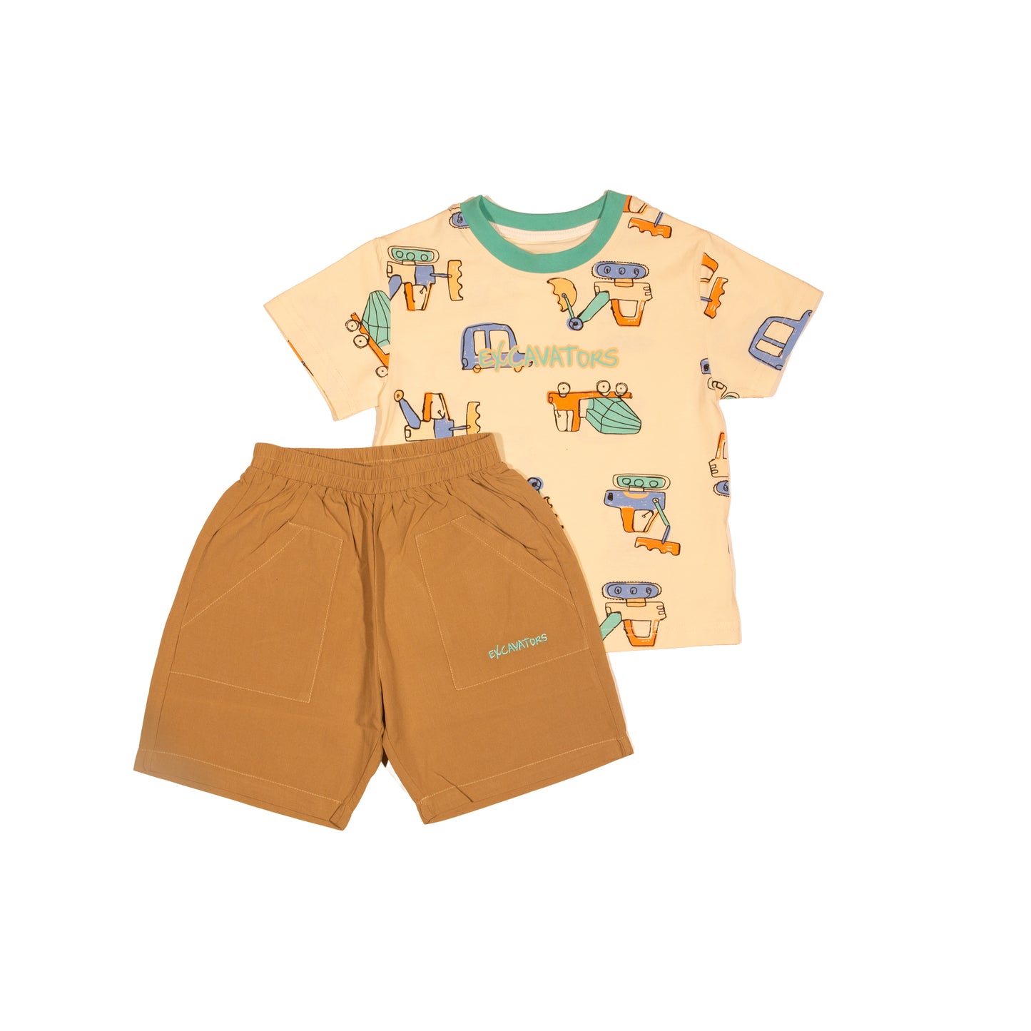 Excavator T-shirt and Shorts