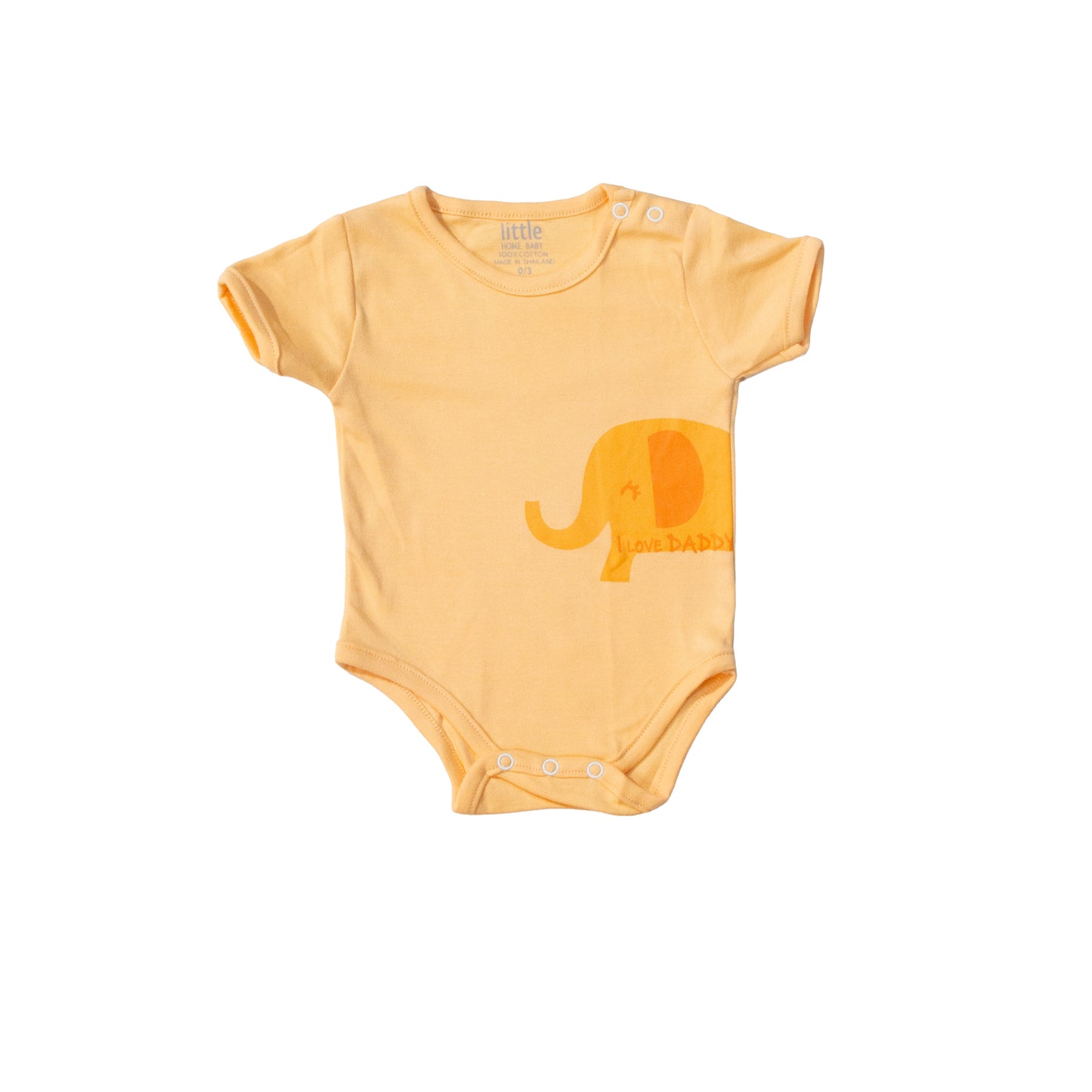 Pack of 3 Short-Sleeve Baby Romper