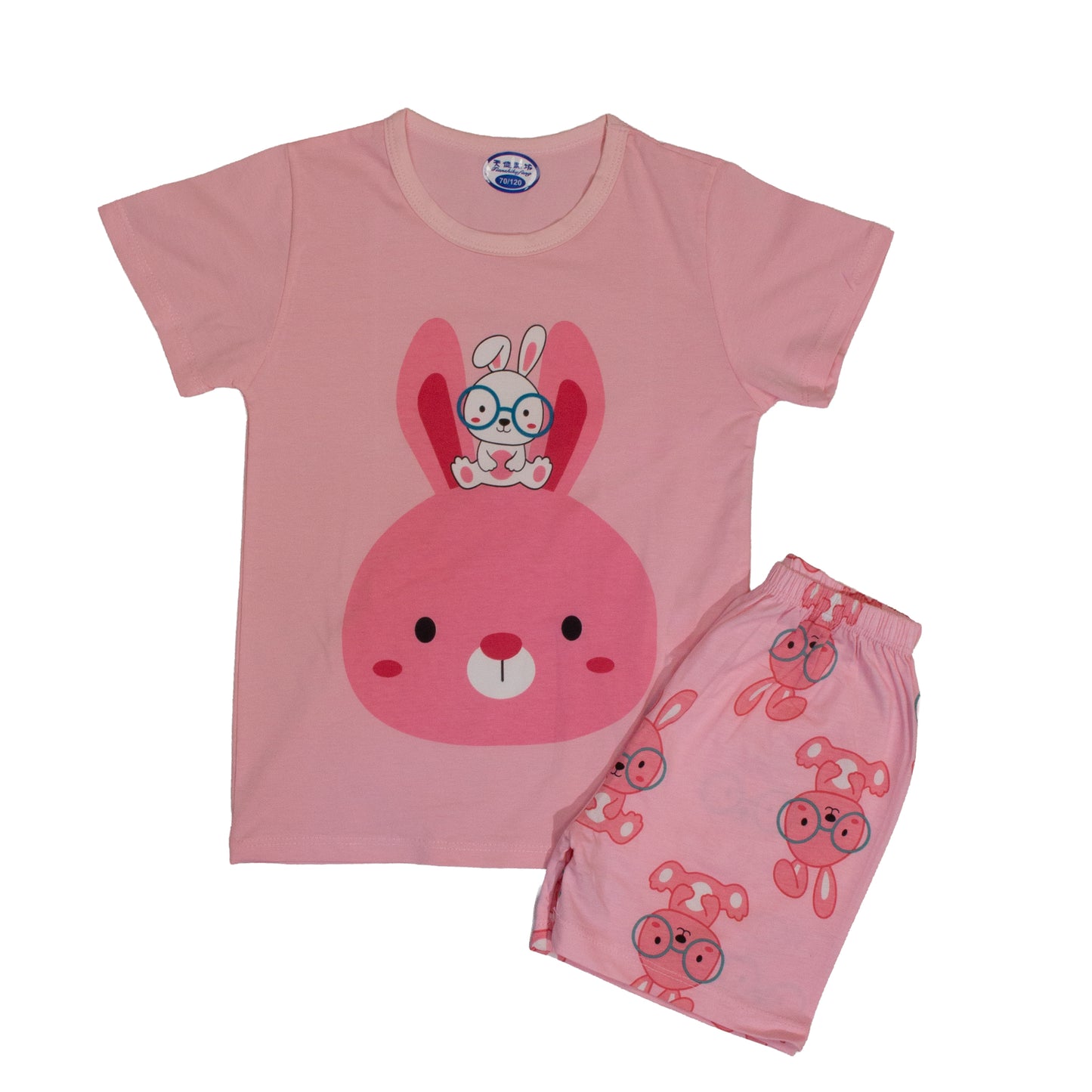 Pink Bunny – T-Shirt & Shorts