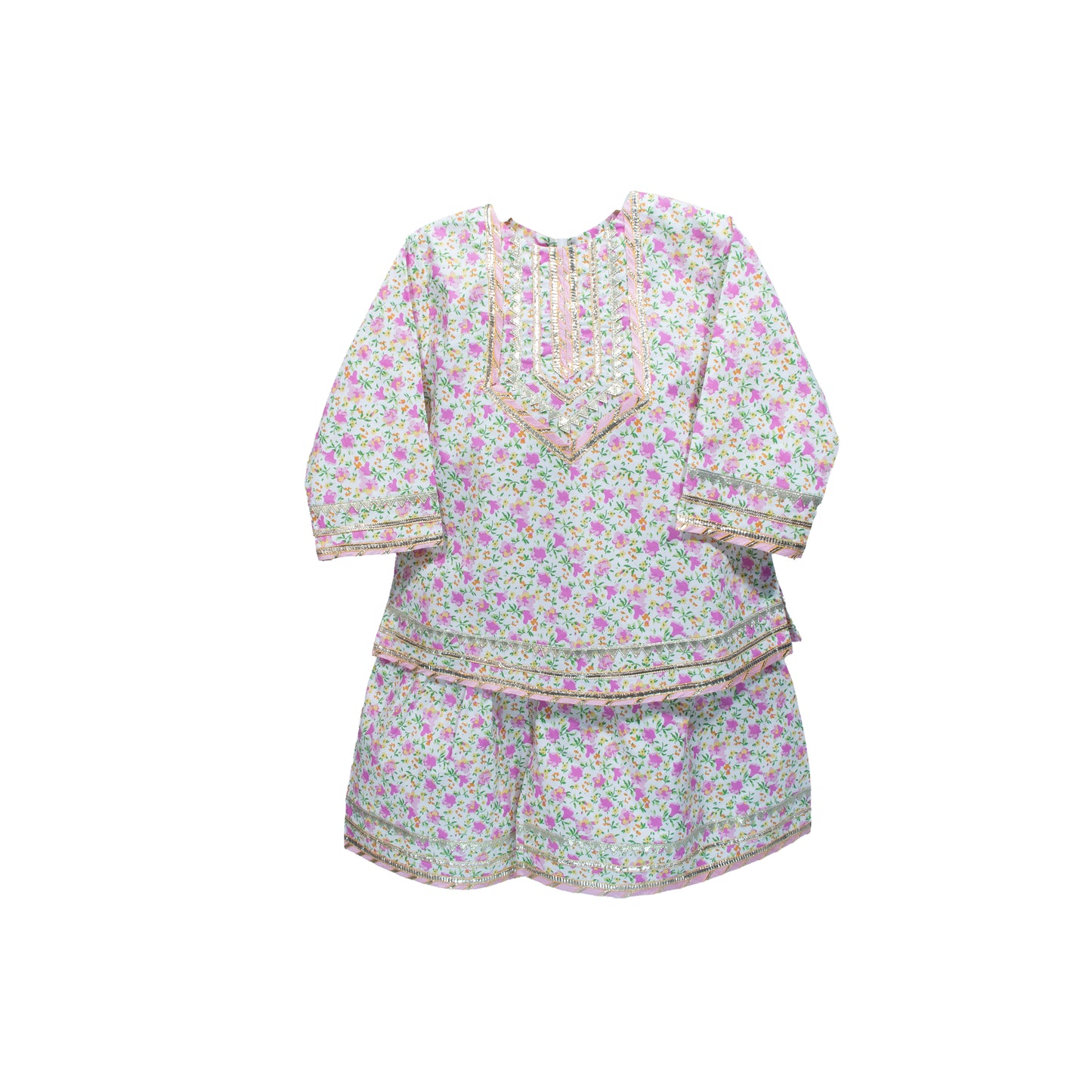 Floral Print Kurta with Bottom