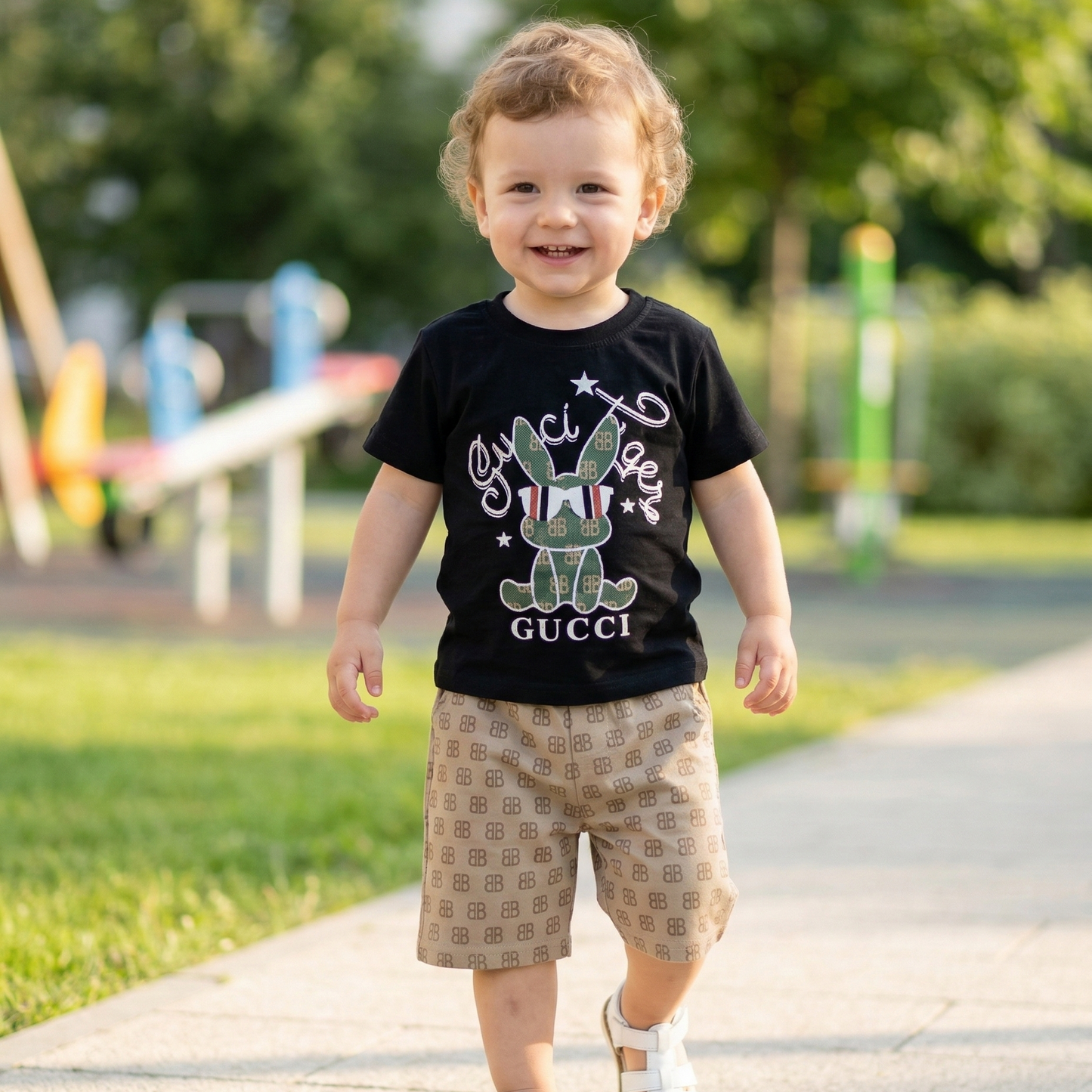 Gucci T-Shirt and Shorts