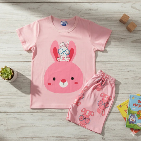 Pink Bunny – T-Shirt & Shorts
